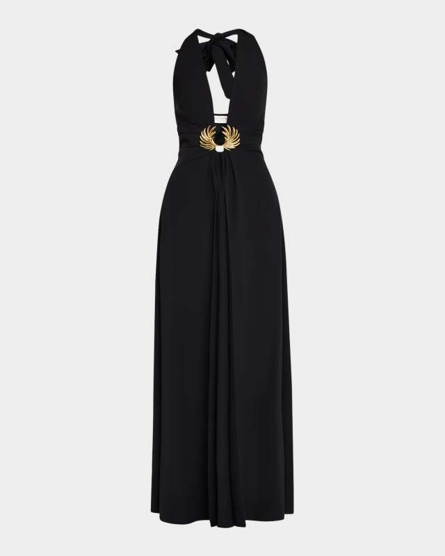 Jenie Plunging Embellished Gown